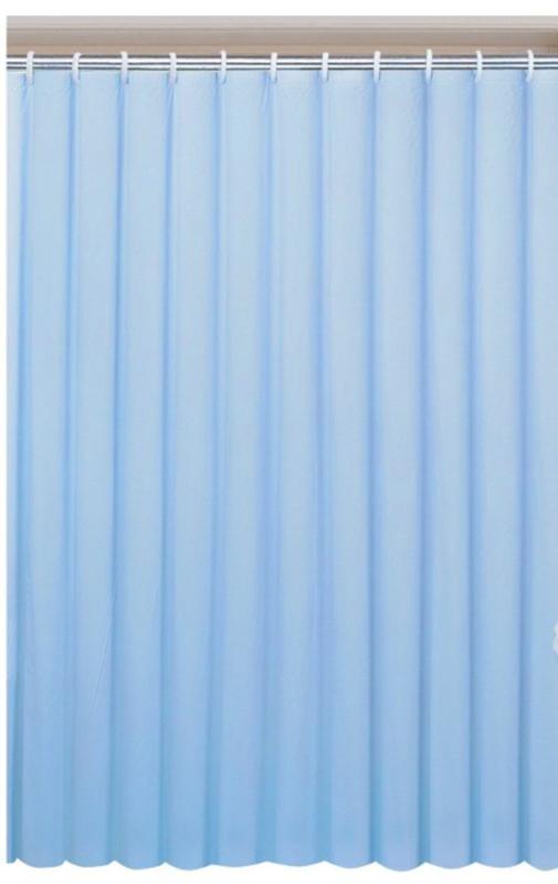 Sprchový závěs 180x180cm, vinyl, modrá