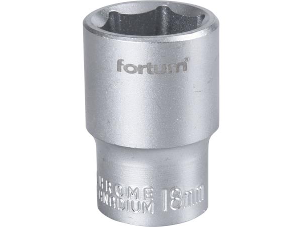 FORTUM 4700418 - hlavice nástrčná 1/2", 18mm, L 38mm