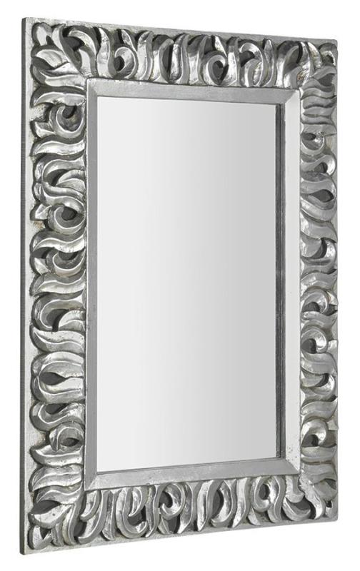ZEEGRAS zrcadlo v rámu, 70x100cm, stříbrná (IN432)