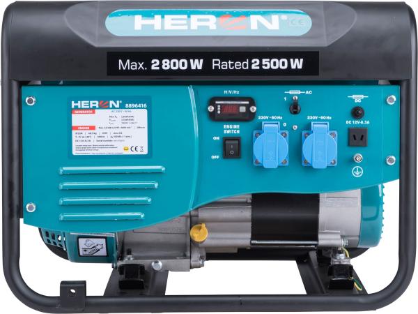 HERON 8896416 - elektrocentrála benzínová 6,5HP/2,8kW