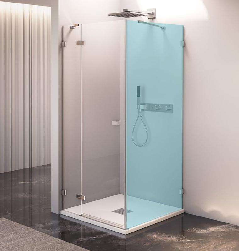 FORTIS EDGE sprchové dveře bez profilu 1100mm, čiré sklo, levé