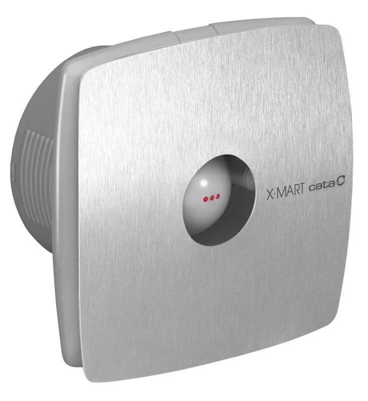 X-MART 15 koupelnový ventilátor axiální, 25W, potrubí 150mm, nerez mat