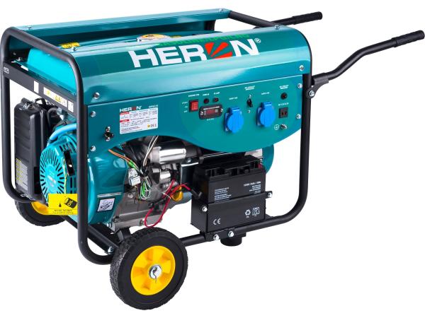 HERON 8896318 - elektrocentrála benzínová a plynová (LPG/NG) 13HP/5,5kW, elektrický start,