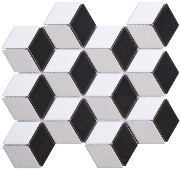 Intermatex TECH mozaika Cube Grey 26,5x30,9 (INT075)