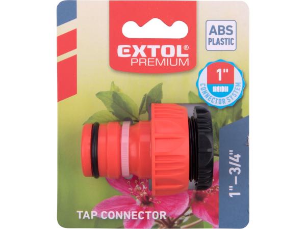 EXTOL PREMIUM 8876518 - konektor na kohoutek 1" systém, ABS