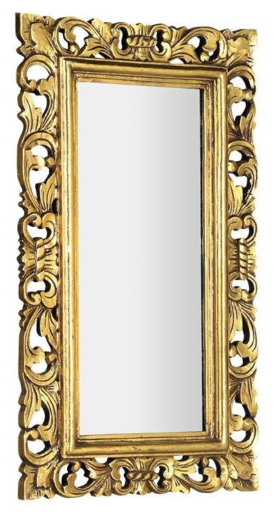 SAMBLUNG zrcadlo v rámu, 40x70cm, zlatá (IN110)