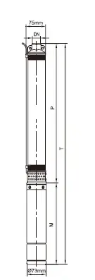 Leo 3XRm2/15-0,37 230V 0,37kW ponorné čerpadlo se spínací skříňkou, kabel 30m