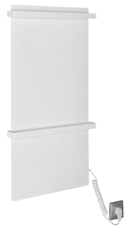ELMIS elektrický sušák ručníků 400x800mm, 120W, hliník, bílá mat (EB420)