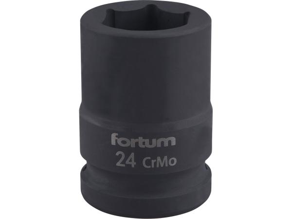FORTUM 4703024 - hlavice nástrčná rázová 3/4", 24mm, L 52mm