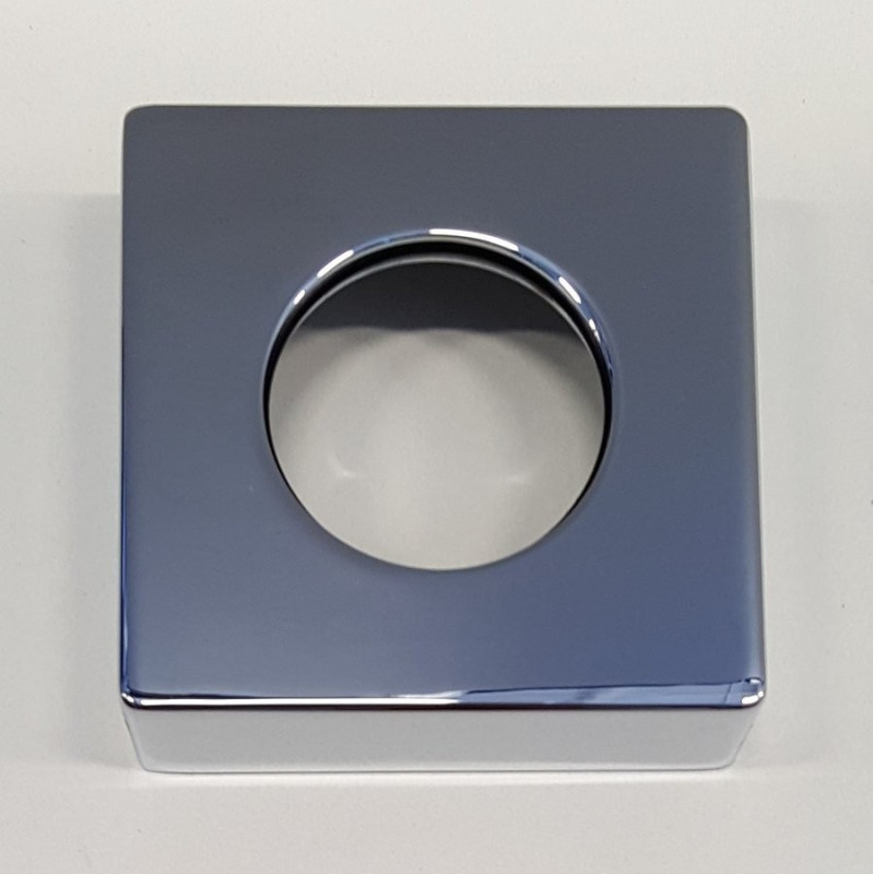 Rozeta hranatá 60/30 mm, výška 20 mm, chróm (NDCO625-02)