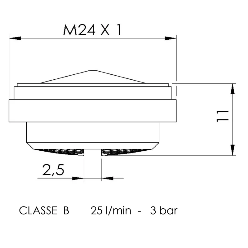 Perlátor vnější závit M24x1, plast (AERPL)
