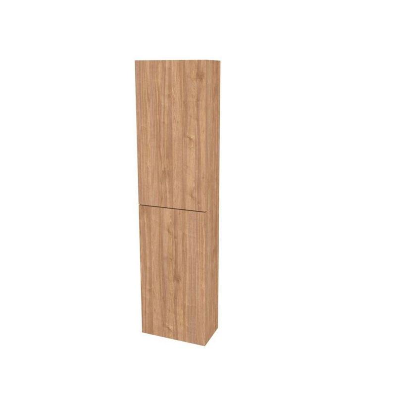 Aira, koupelnová skříňka 170 cm vysoká, levé otevírání, Multidecor, Light Select Walnut