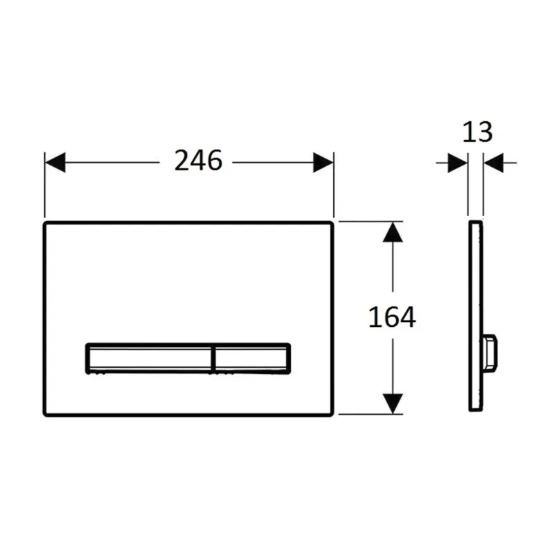 GEBERIT SIGMA50 ovládací tlačítko, bílá/mosaz (115.672.11.2)