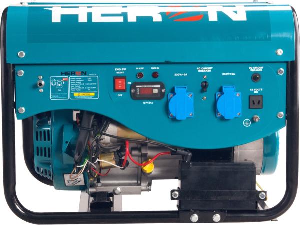 HERON 8896317 - elektrocentrála benzínová a plynová (LPG/NG) 6,3HP/2,4kW, elektrický start