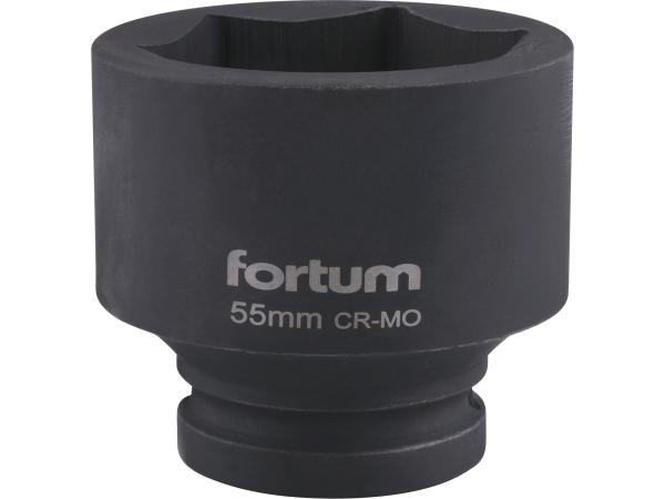 FORTUM 4703055 - hlavice nástrčná rázová 3/4", 55mm, L 70mm