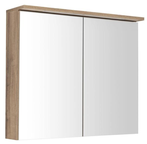 KAWA STRIP galerka s LED osvětlením 80x70x22cm, dub emporio