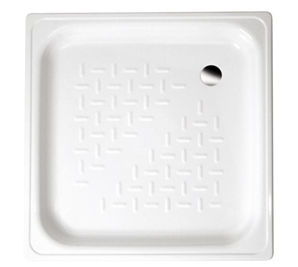 Smaltovaná sprchová vanička, čtverec 70x70x12cm, bílá (PD70X70)