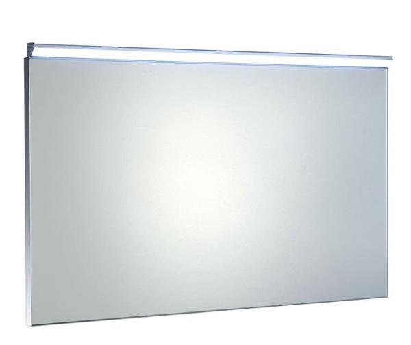 BORA zrcadlo v rámu 1000x600mm s LED osvětlením a vypínačem, chrom (AL716)