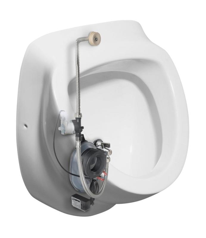 DYNASTY urinál s automatickým splachovačem 6V DC, zakrytý přívod vody, 39x58 cm (10SZ92001-SENSOR)