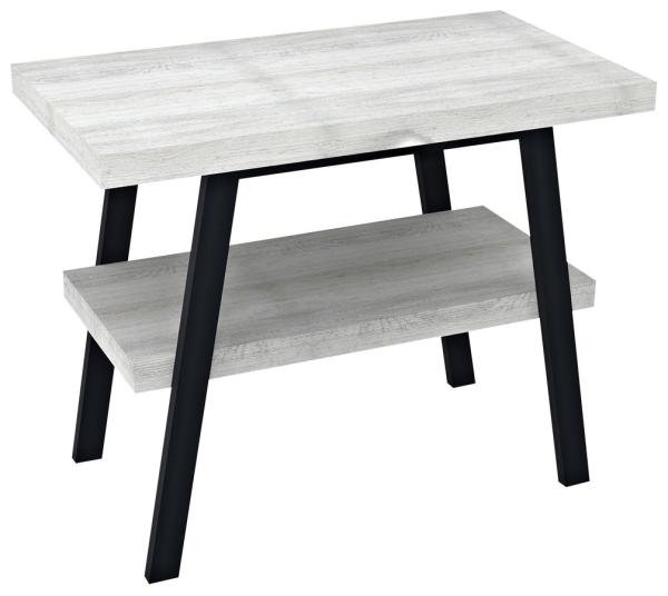 TWIGA umyvadlový stolek 100x72x50 cm, černá mat/dub starobílý (VC442-100-5)