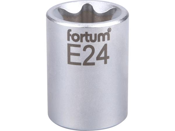 FORTUM 4700705 - hlavice nástrčná vnitřní TORX 1/2", E 24, L 38mm