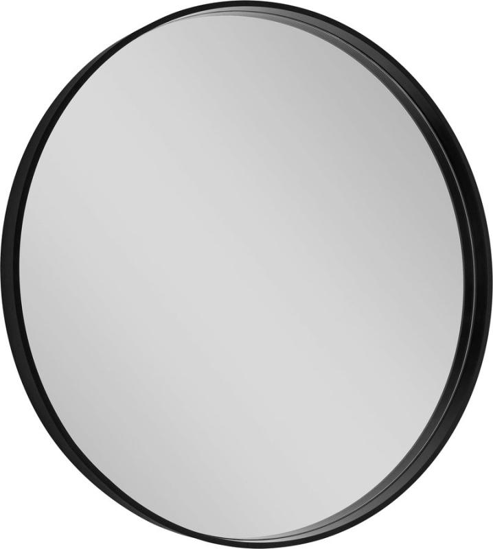 NOTION kulaté zrcadlo v rámu ø 80cm, černá mat
