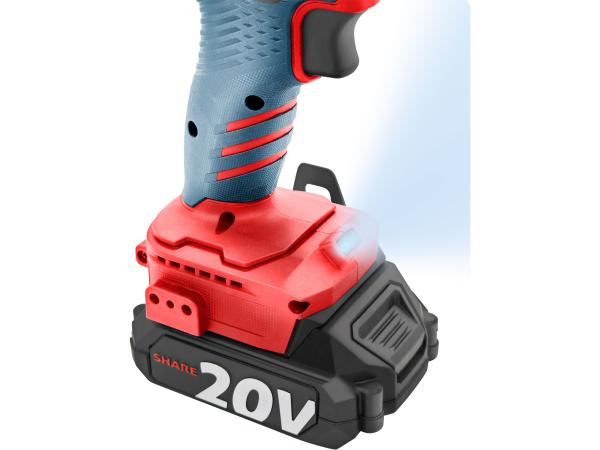 vrtací šroubovák aku s příklepem SHARE20V, BRUSHLESS, 2Ah 3