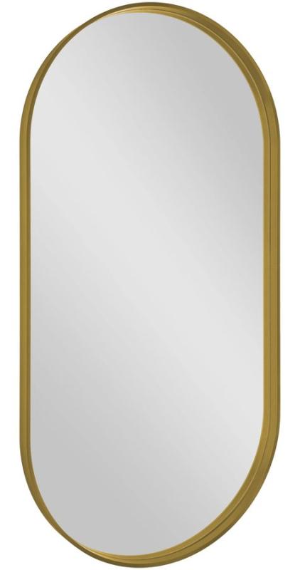 AVONA oválné zrcadlo v rámu 50x100cm, zlato mat