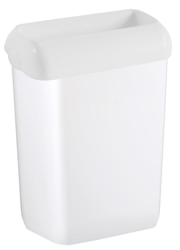 PRESTIGE odpadkový koš nástěnný s víkem a uchycením pytlů, 42l, bílá