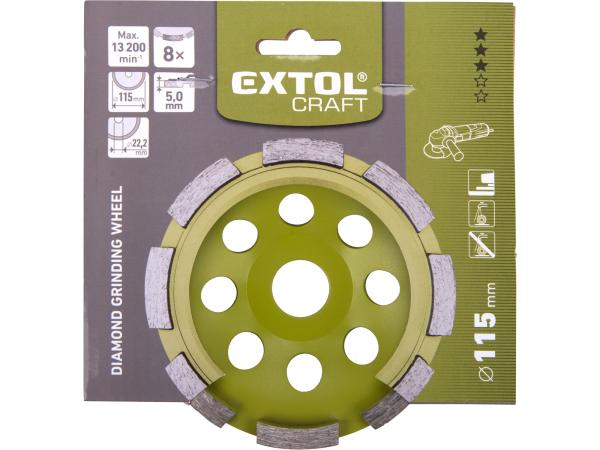 EXTOL CRAFT 903014 - kotouč diamantový brusný jednořadý, O 115x22,2mm