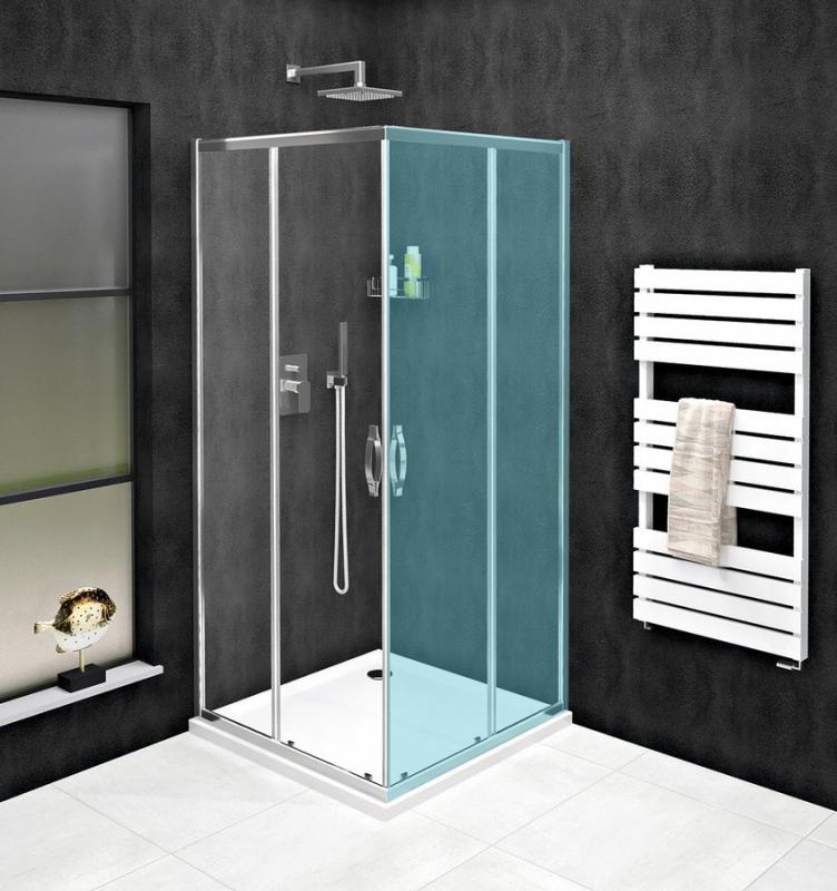 SIGMA SIMPLY sprchové dveře posuvné pro rohový vstup 1100 mm, čiré sklo