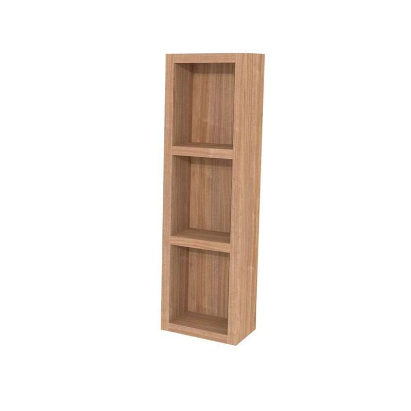 Aira, koupelnová skříňka 20 cm, horní, policová, Multidecor, Light Select Walnut