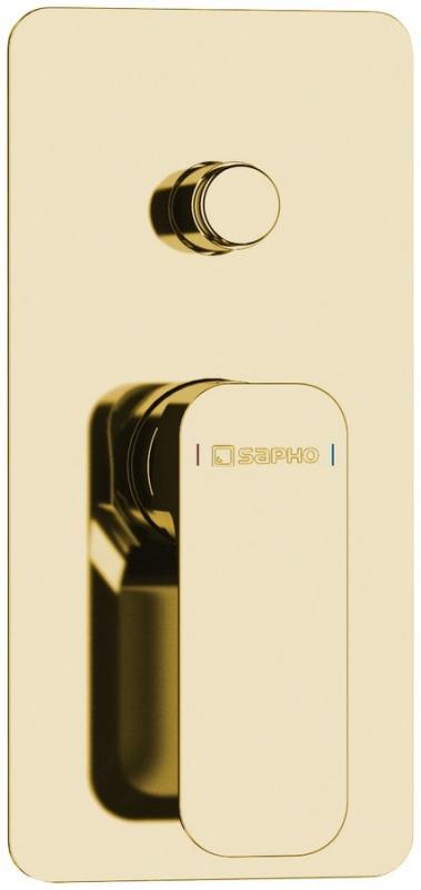 SPY podomítková sprchová baterie, 2 výstupy, zlato (PY42/17)