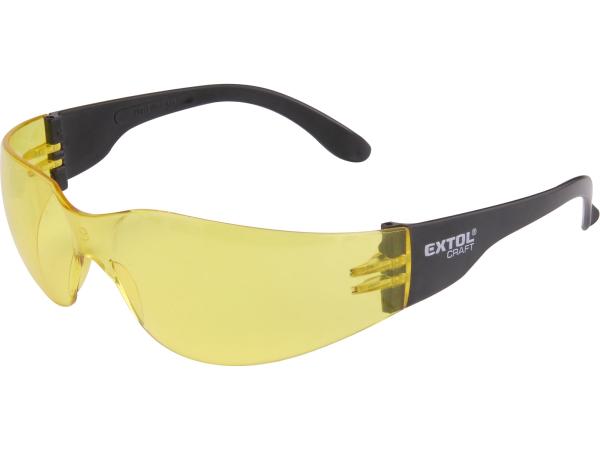 EXTOL CRAFT 97323 - brýle ochranné žluté, žluté, s UV filtrem