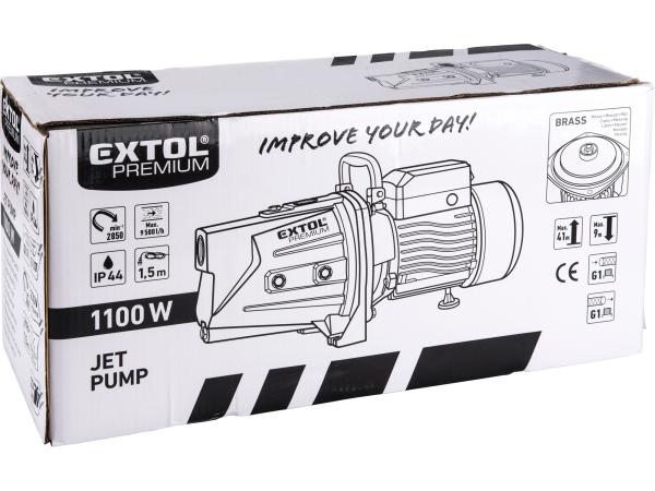 EXTOL PREMIUM 8895081 - čerpadlo proudové, 1100W, 9500l/hod