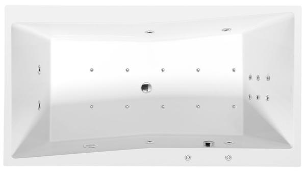 QUEST HYDRO-AIR hydromasážní vana, 180x100x49cm, bílá (78511HA)