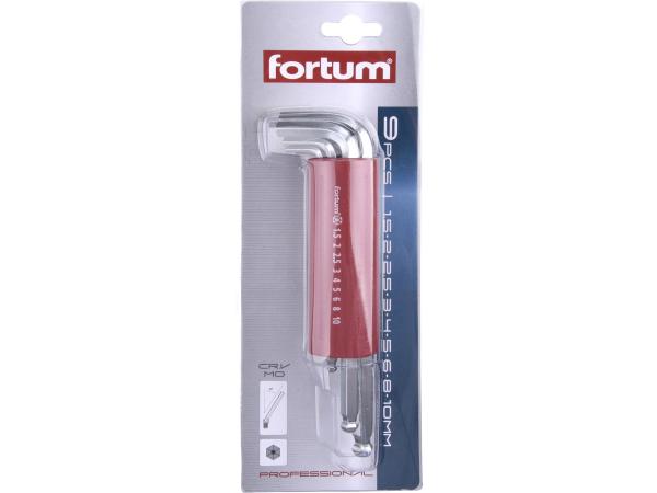 FORTUM 4710100 - L-klíče IMBUS, sada 9ks, 1,5-10mm