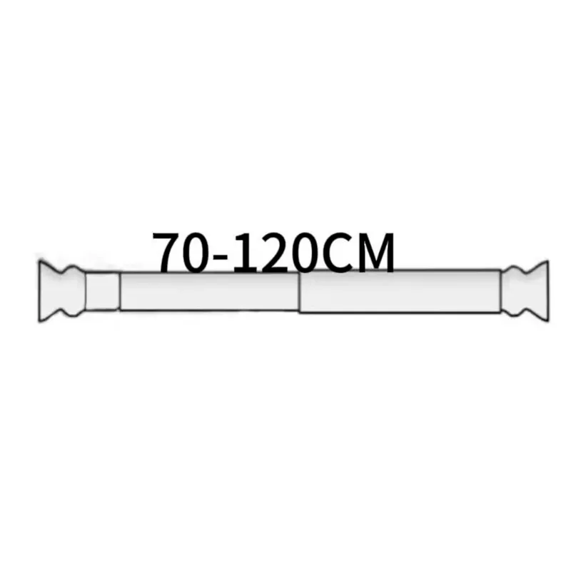 Teleskopická rozpěrná tyč 70-120cm, nerez lesk