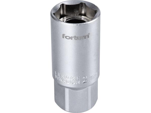 FORTUM 4700904 - hlavice nástrčná na zapalov. svíčky 1/2", 21mm, L 65mm, magnet