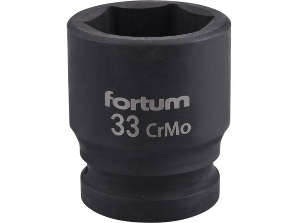 FORTUM 4703033 - hlavice nástrčná rázová 3/4", 33mm, L 57mm