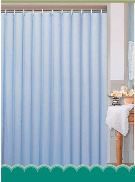 Sprchový závěs 180x200cm, 100% polyester, modrá