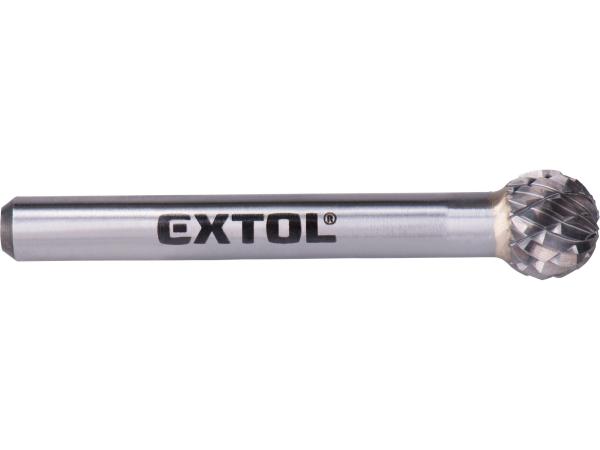 EXTOL INDUSTRIAL 8703734 - fréza karbidová, kulová, pr.10mm/stopka 6mm,sek střední (double