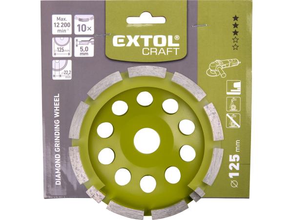 EXTOL CRAFT 903015 - kotouč diamantový brusný jednořadý, O 125x22,2mm