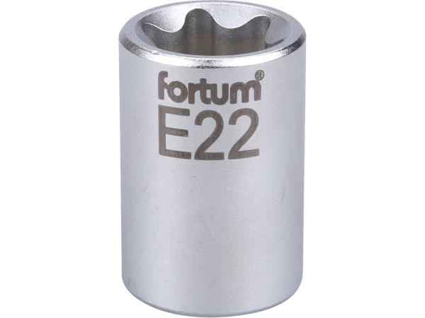 FORTUM 4700704 - hlavice nástrčná vnitřní TORX 1/2", E 22, L 38mm