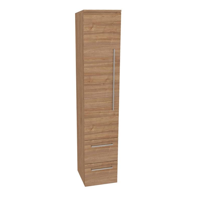 Bino, koupelnová skříňka vysoká 163 cm, levá, Multidecor, Light Select Walnut