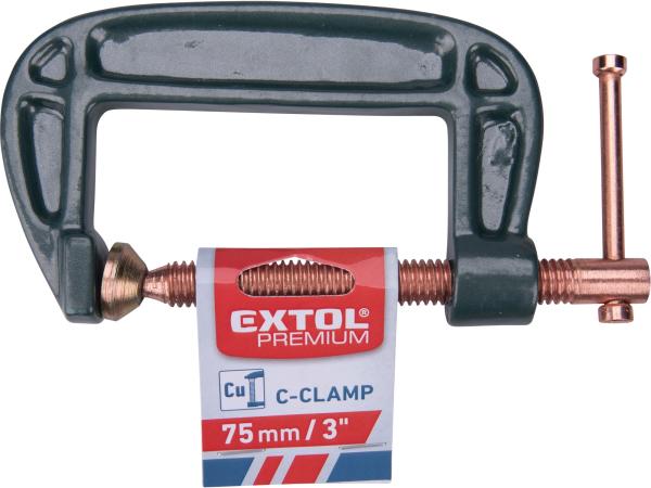 EXTOL PREMIUM 8815107 - svěrka C - stolařská, 75mm