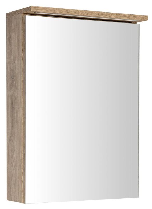 KAWA STRIP galerka s LED osvětlením 50x70x22cm, dub emporio