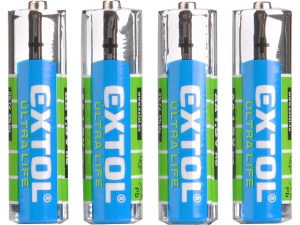 EXTOL ENERGY 42001 - baterie zink-chloridové, 4ks, 1,5V AA (R6)