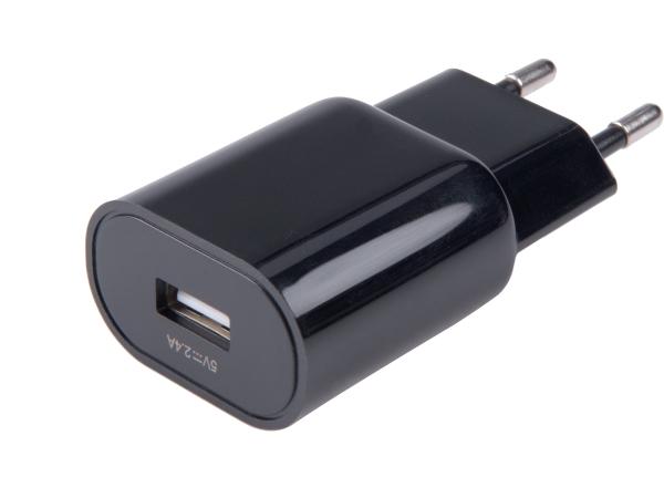 EXTOL ENERGY 42086-R - POŠK. OBAL nabíječka USB, 2,4A, 12W, 100-240V