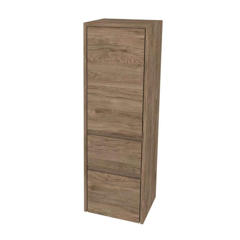 Opto koupelnová skříňka vysoká 125 cm, levé otevírání, Multidecor, Dark Rockford Hic